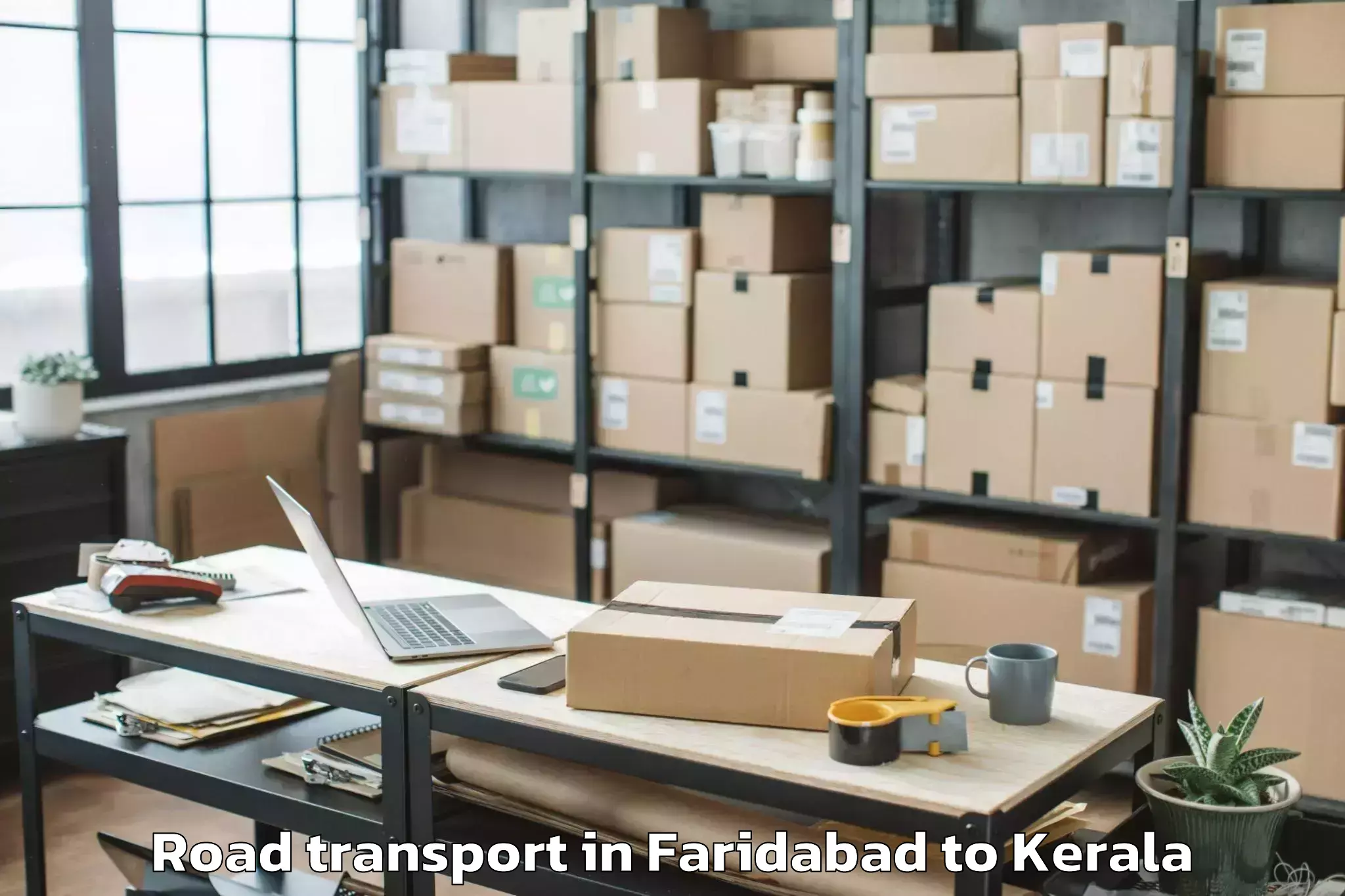 Reliable Faridabad to Peravoor Road Transport